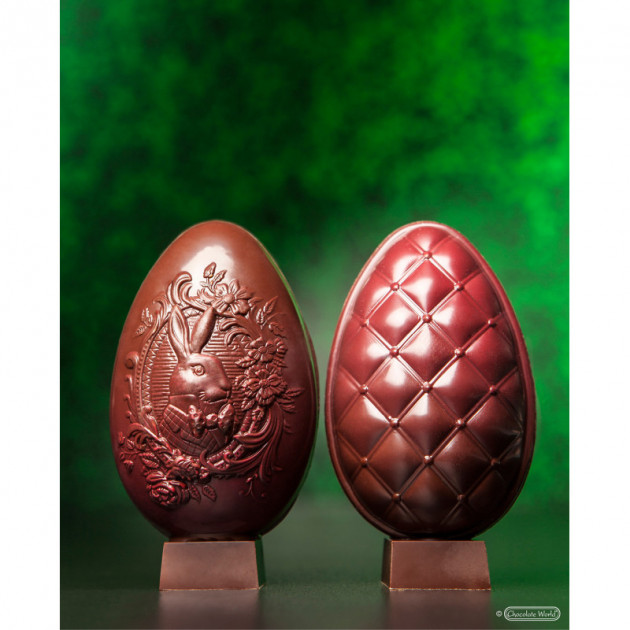 Moule Chocolat Oeuf Matelasse 86.5 mm (x6) Chocolate World Moule Chocolat Oeuf Matelasse 86.5 mm (x6) Chocolate World