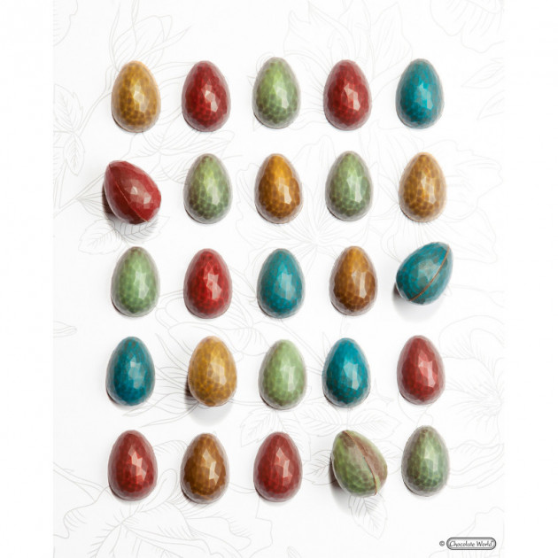 Moule Chocolat Oeuf de Paques 33 mm (x24) Chocolate World Moule Chocolat Oeuf de Paques 33 mm (x24) Chocolate World