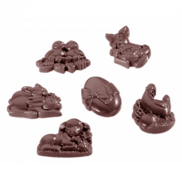 Moule Chocolat Friture de Paques 4.5 cm (x18) Chocolate World