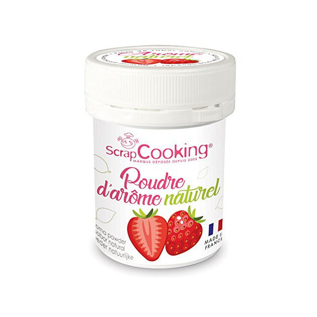 Arôme Naturel en Poudre Fraise 15 g Scrapcooking