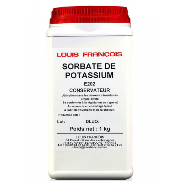 Sorbate de Potassium E202 1 kg Louis FranÃ§ois