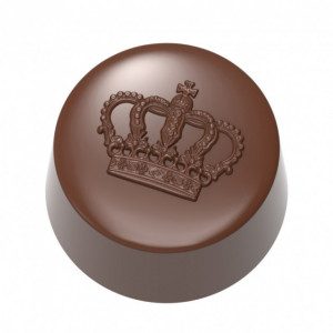 Moule Chocolat Bonbon Couronne Ø3 cm (x21) Chocolate World