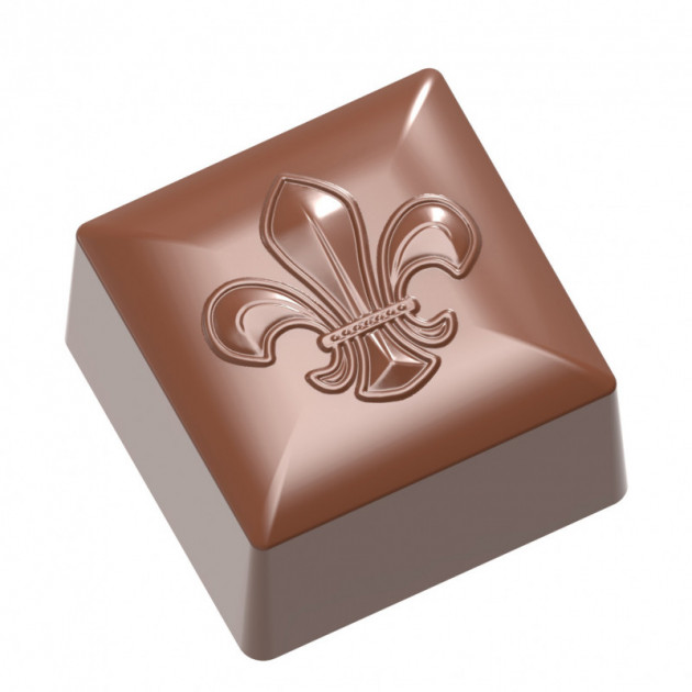 Moule Chocolat Cube Lys 26x26 mm (x24) Chocolate World