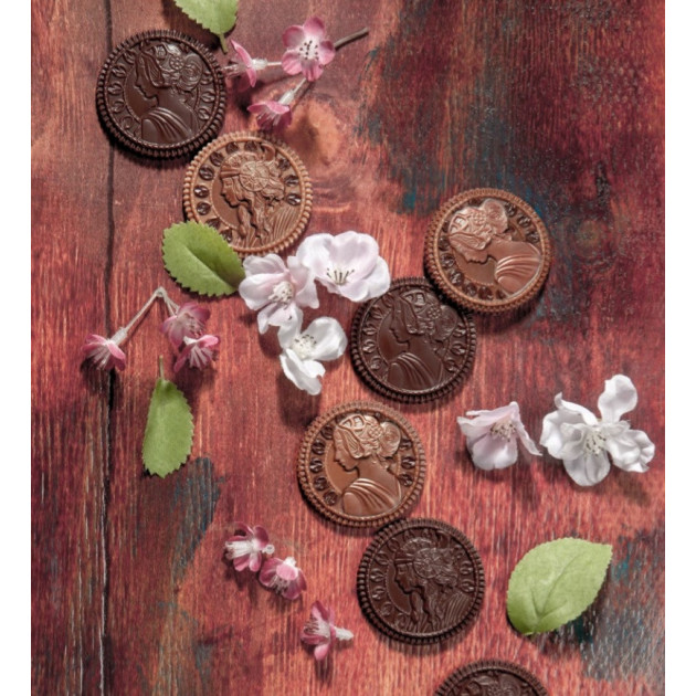 Moule Chocolat Pièce 2 Faces (x10) Chocolate World Moule Chocolat Pièce 2 Faces (x10) Chocolate World