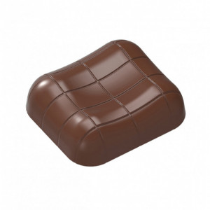 Moule Chocolat Rectangle Rayé 35x31 mm (x21) Chocolat Form