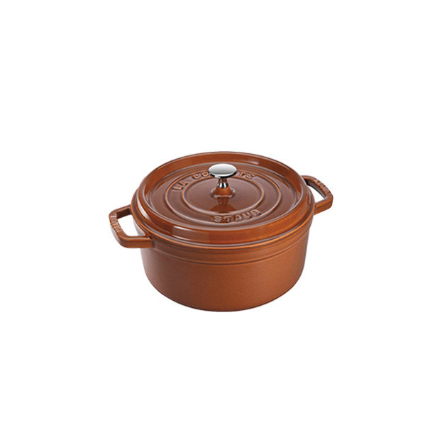 STAUB Cocotte Fonte Ronde 24 cm Cannelle Majolique 3.8 L