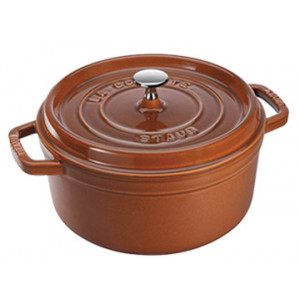 STAUB Cocotte Fonte Ronde 28 cm Cannelle Majolique 6,7 L
