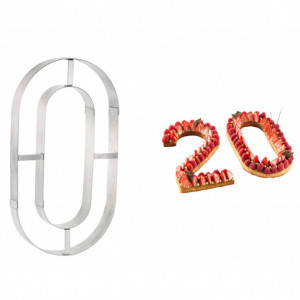 Grand Emporte Pièce Inox Chiffre 0 32x18 cm Grand Emporte Pièce Inox Chiffre 0 32x18 cm