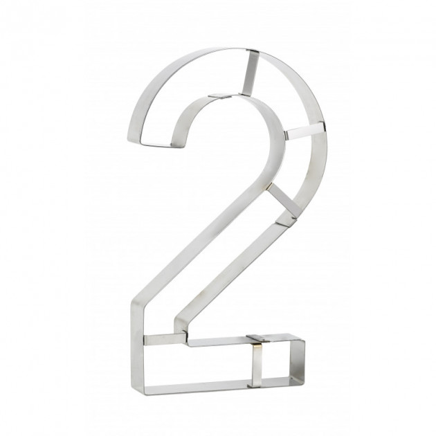 Emporte piece chiffre 2 inox Emporte piece chiffre 2 inox