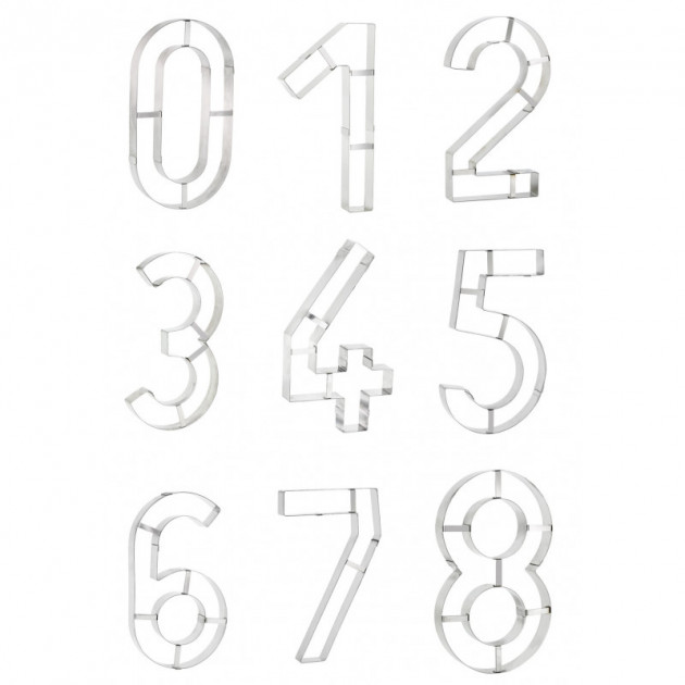 Grand Emporte Piece Chiffre disponible de 0 a 8