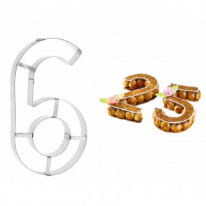 Grand Emporte Pièce Inox Chiffre 6 ou 9 32x18 cm (x1) Grand Emporte Pièce Inox Chiffre 6 ou 9 32x18 cm (x1)