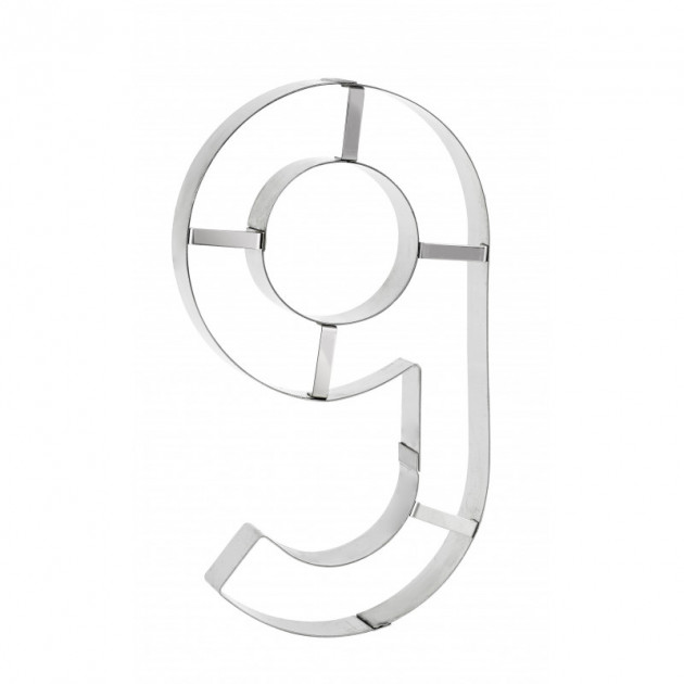 Grand Emporte Piece Chiffre 9 32x18 cm Grand Emporte Piece Chiffre 9 32x18 cm
