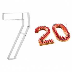 Grand Emporte Pièce Inox Chiffre 7 32 x 19 cm Grand Emporte Pièce Inox Chiffre 7 32 x 19 cm