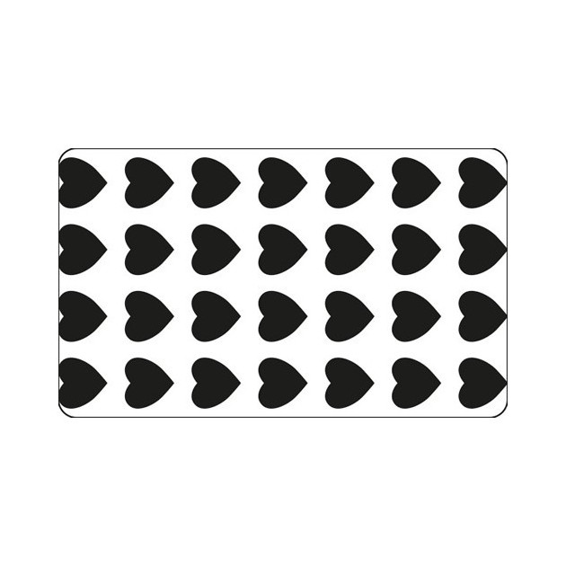 Grille Pochoir Plastique 60x40 cm Coeur
