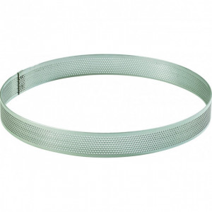 Cercle à Tarte Inox Perforé Ø10 cm H.2 cm Cercle à Tarte Inox Perforé Ø10 cm H.2 cm