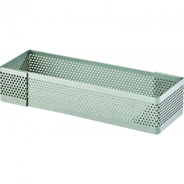 Cadre a Tarte Rectangle Inox Perfore disponible en 7 tailles Cadre a Tarte Rectangle Inox Perfore disponible en 7 tailles