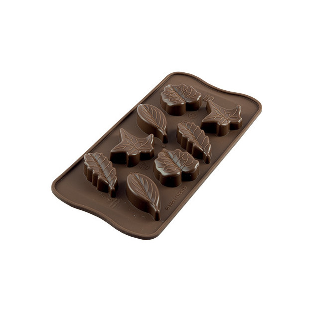 Moule a Chocolat 8 Feuilles Easy Choc - Silicone Special Chocolat