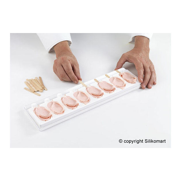 Moule silicone pour glace - forme esquimaux - 40 x 30 cm - Silikomart -  Meilleur du Chef