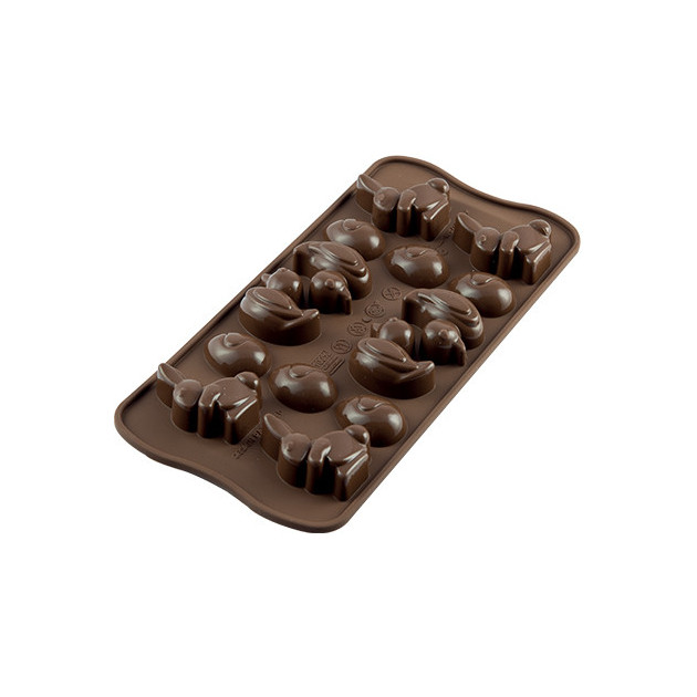 Moule a Chocolat 14 Sujets de Paques Easy Choc - Silicone Special Chocolat