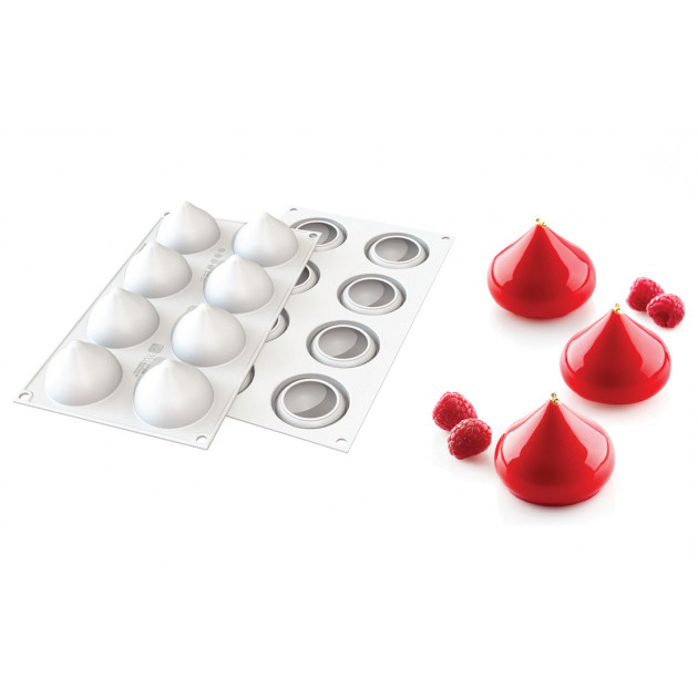 Moule silicone Puff 8 dômes Silikomart 