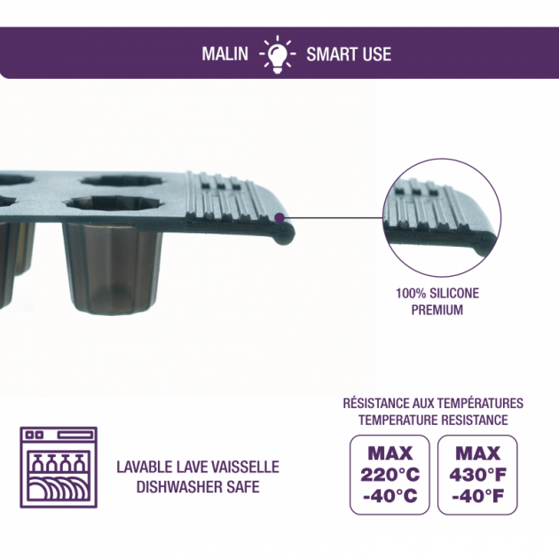 Moule a Mini Madeleines 100% Silicone Premium Moule a Mini Madeleines 100% Silicone Premium