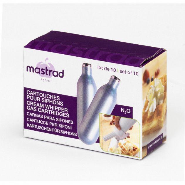 Cartouche N2O pour Siphon 7,5 g (x10) Mastrad