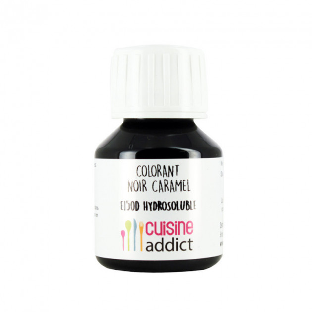 Colorant Alimentaire Noir Caramel E150d Liquide 58 ml Cuisineaddict