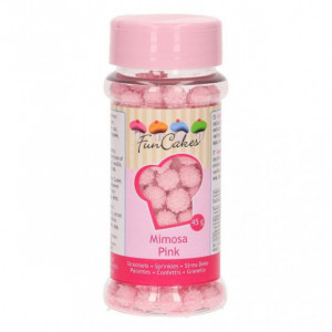 Décors en Sucre Mimosa Rose 45g Funcakes Décors en Sucre Mimosa Rose 45g Funcakes