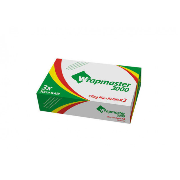 Film Alimentaire 300 m Devidoir Wrapmaster 3000 (x3)