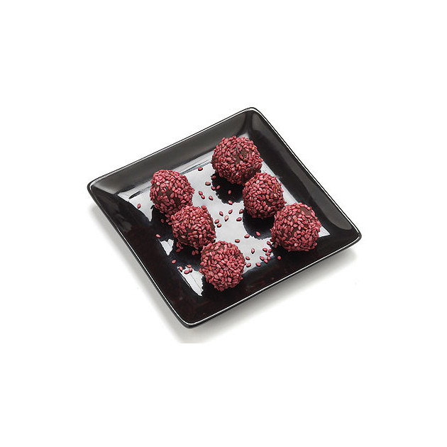 Assiette Carree Noire 12x12 cm (x1) CLELIA