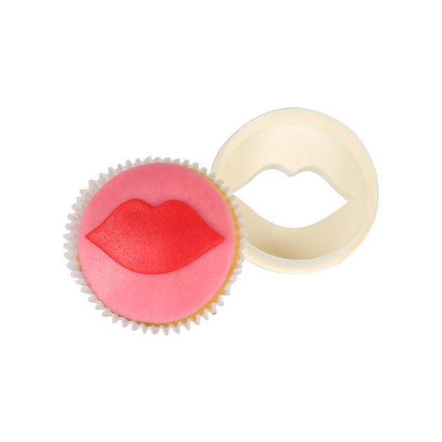 Emporte piece double cote Bouche pour Cupcakes