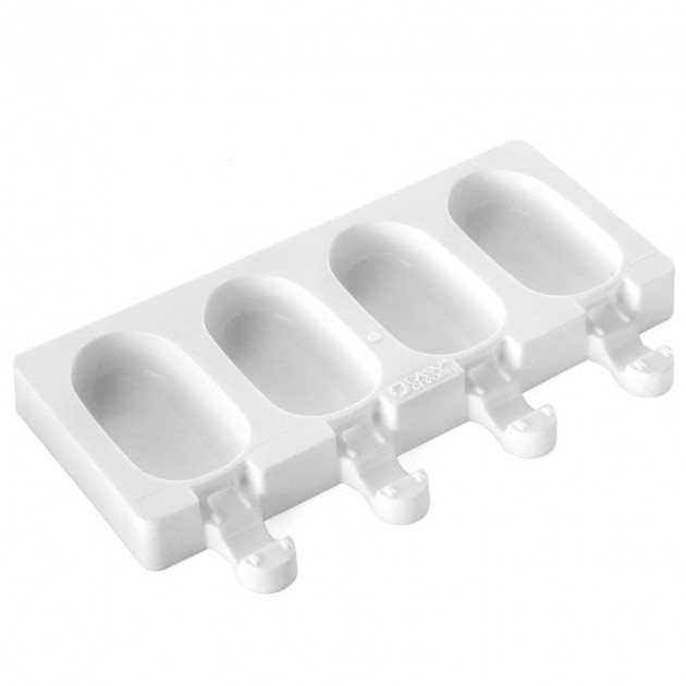 Moule a Glace Silicone 4 Mini Esquimaux avec batonnets SilikoMart