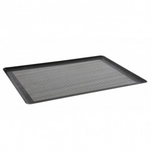 LEHRMANN Plaque Perforée 46,5 X 38,5 Cm Plaque De Cuisson Pour Baguette Plaque à Pizza Compatible Avec Four AEG