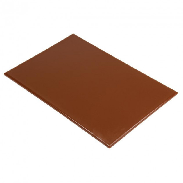 Planche a Decouper 40x30 cm H 2cm Polyethylene Marron