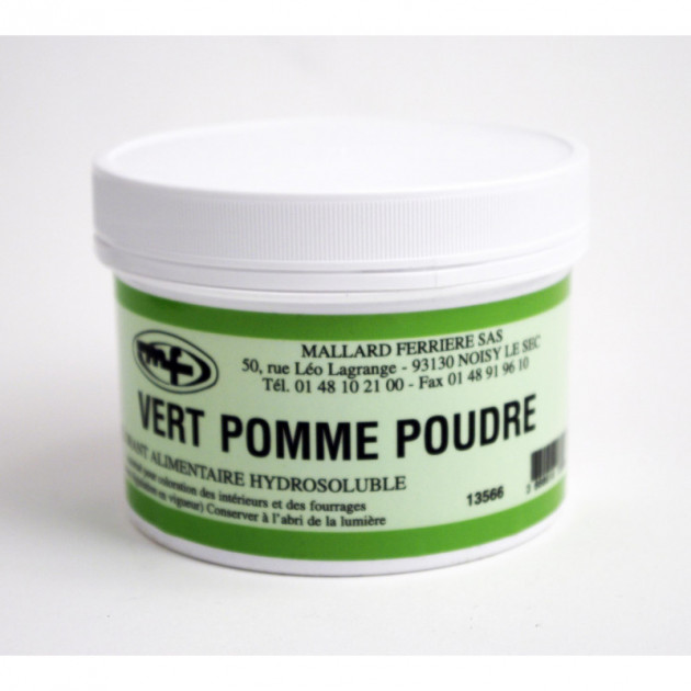 Colorant vert pomme intense (poudre alimentaire) 50 g - Deco Relief