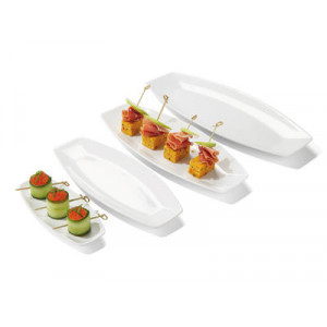 Assiette Porcelaine Rectangulaire Kayuko 20 x 9 cm (x6) In Situ Assiette Porcelaine Rectangulaire Kayuko 20 x 9 cm (x6) In Situ