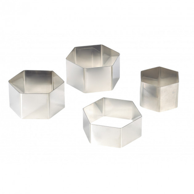 Nonnette Hexagonale Inox Ã˜ 8 cm H4 cm