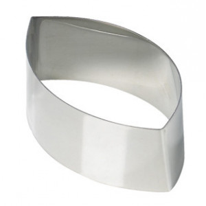Nonnette Ovale Pointu Inox 9 cm H 3 cm Nonnette Ovale Pointu Inox 9 cm H 3 cm