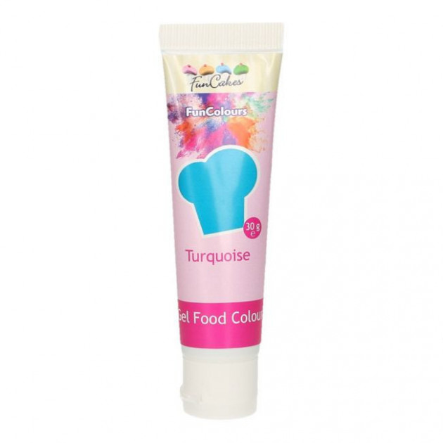 Colorant gel alimentaire Bleu turquoise FunCakes 30 g