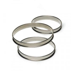 Cercle à Tarte Inox 20 cm x H 2,7 cm Mallard Ferrière Cercle à Tarte Inox 20 cm x H 2,7 cm Mallard Ferrière