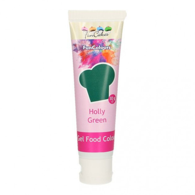 Colorant gel alimentaire Vert houx FunCakes 30 g