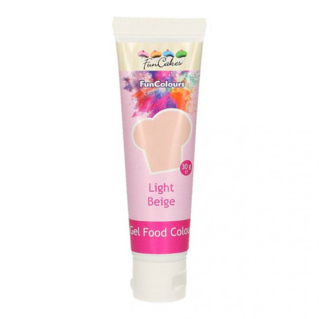 Colorant gel alimentaire Beige clair FunCakes 30 g