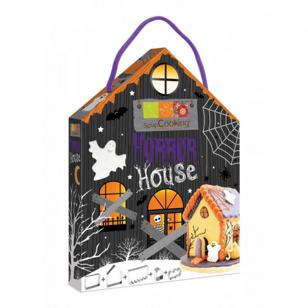 Kit 5 emporte-pieces inox Halloween Horror House ScrapCooking