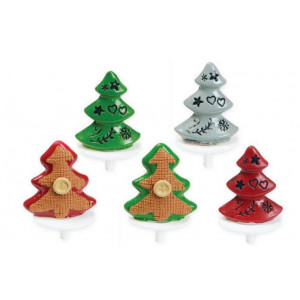 Sapins Décorés sur pique x50 Sapins Décorés sur pique x50