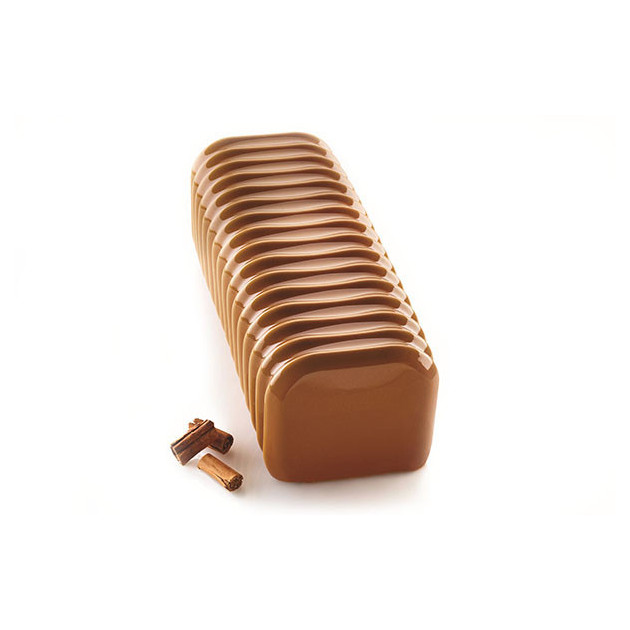 BÃ»che realisee avec le Moule BandÃ³neon Silikomart