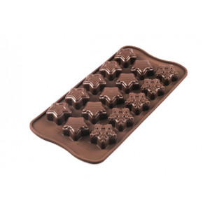 Moule à Chocolat 15 Étoiles de Noël Easy Choc - Silicone Spécial Chocolat Moule à Chocolat 15 Étoiles de Noël Easy Choc - Silicone Spécial Chocolat