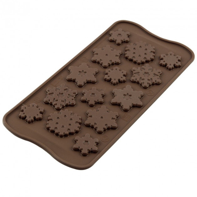 Moule a Chocolat 14 Flocons Easy Choc - Silicone Special Chocolat