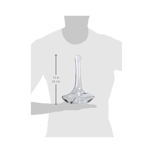 La hauteur de la Carafe Ibis 75 cl est de 27* centimetres. La hauteur de la Carafe Ibis 75 cl est de 27* centimetres.