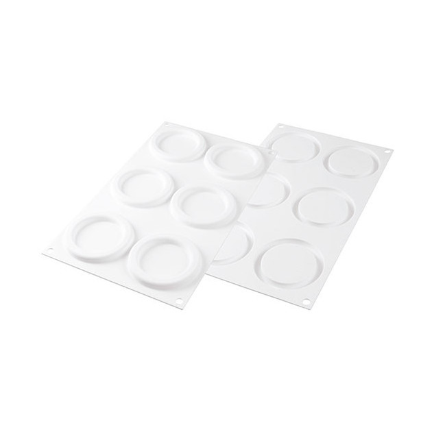Moule Silicone 6 Anneaux Ring 79 ml Silikomart Professional -  , Achat, Vente