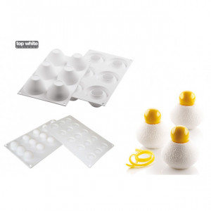 Moule Silicone 6 Fragrances 115 ml Silikomart Professional Moule Silicone 6 Fragrances 115 ml Silikomart Professional